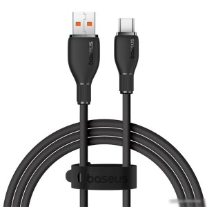 Кабель Baseus Pudding Series USB Type-A - USB Type-C (1.2 м, черный)