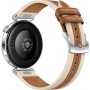 Умные часы Huawei Watch GT 6 41 мм (серебристый, с коричневым кожаным ремешком, международная версия)
