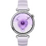 Умные часы Huawei Watch GT 6 41 мм (серебристый, с сиреневым силиконовым ремешком, международная версия)