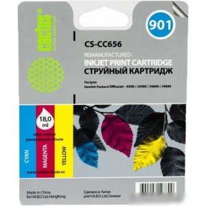 Картридж CACTUS CS-CC656 (аналог HP 901 (CC656AE))