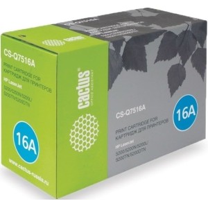 Картридж CACTUS CS-Q7516AR (аналог HP Q7516A)