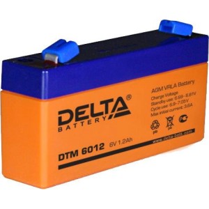 Аккумулятор для ИБП Delta DTM 6012 (6В/1.2 А·ч) Аккумулятор для ИБП Delta DTM 6012 (6В/1.2 А·ч)
