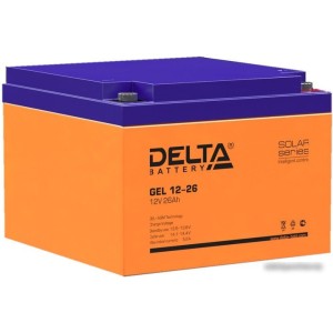Аккумулятор для ИБП Delta GEL 12-26 (12В/26 А·ч) Аккумулятор для ИБП Delta GEL 12-26 (12В/26 А·ч)