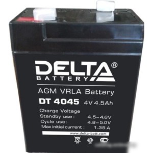 Аккумулятор для ИБП Delta DT 4045 (4В/4.5 А·ч) Аккумулятор для ИБП Delta DT 4045 (4В/4.5 А·ч)