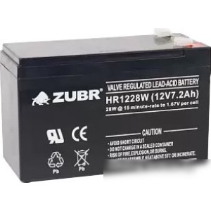 Аккумулятор для ИБП Zubr HR 1228 W (12 В/7.2 А·ч) Аккумулятор для ИБП Zubr HR 1228 W (12 В/7.2 А·ч)