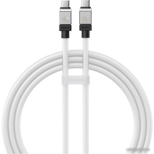 Кабель Baseus CoolPlay Series USB Type-C - USB Type-C (1 м, белый) Кабель Baseus CoolPlay Series USB Type-C - USB Type-C (1 м, белый)
