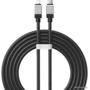 Кабель Baseus CoolPlay Series USB Type-C - Lightning (2 м, черный) Кабель Baseus CoolPlay Series USB Type-C - Lightning (2 м, черный)