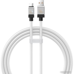 Кабель Baseus CoolPlay Series Fast Charging Data Cable 100W USB Type-A - USB Type-C (1 м, белый) Кабель Baseus CoolPlay Series Fast Charging Data Cable 100W USB Type-A - USB Type-C (1 м, белый)