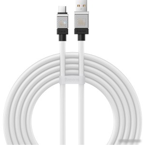 Кабель Baseus CoolPlay Series USB Type-A - USB Type-C (2 м, белый) Кабель Baseus CoolPlay Series USB Type-A - USB Type-C (2 м, белый)
