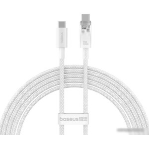 Кабель Baseus Explorer Series Fast Charging with Smart Temperature Control USB Type-C USB Type-C (2 м, белый) Кабель Baseus Explorer Series Fast Charging with Smart Temperature Control USB Type-C USB Type-C (2 м, белый)