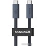 Кабель Baseus Flash Series 2 USB4 Full Featured Data Cable 240W USB Type-C - USB Type-C (1 м, черный) Кабель Baseus Flash Series 2 USB4 Full Featured Data Cable 240W USB Type-C - USB Type-C (1 м, черный)