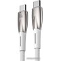 Кабель Baseus Glimmer Series Fast Charging Data Cable USB Type-C - Type-C 100W CADH000702 (1 м, белый) Кабель Baseus Glimmer Series Fast Charging Data Cable USB Type-C - Type-C 100W CADH000702 (1 м, белый)