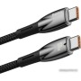 Кабель Baseus Glimmer Series Fast Charging Data Cable USB Type-C - Type-C 100W CADH000801 (2 м, черный) Кабель Baseus Glimmer Series Fast Charging Data Cable USB Type-C - Type-C 100W CADH000801 (2 м, черный)