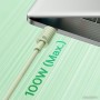 Кабель Baseus Habitat Series Fast Charging Cable 100W USB Type-C - USB Type-C (2 м, зеленый) Кабель Baseus Habitat Series Fast Charging Cable 100W USB Type-C - USB Type-C (2 м, зеленый)