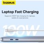 Кабель Baseus Pudding Series Fast Charging Cable 100W USB Type-C - USB Type-C (1.2 м, белый)