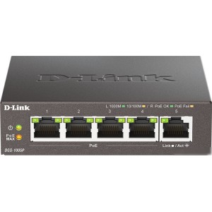 Неуправляемый коммутатор D-Link DGS-1005P/B3A