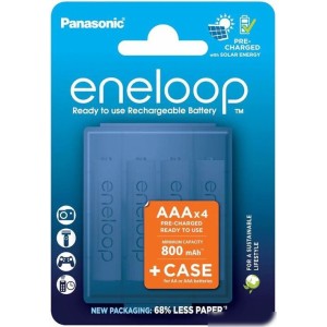 Аккумулятор Panasonic Eneloop AAA BK-4MCDE/4CP+case (4 шт) Аккумулятор Panasonic Eneloop AAA BK-4MCDE/4CP+case (4 шт)