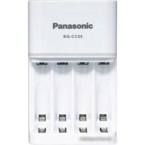 Зарядное Panasonic BQ-CC55E (белый) Зарядное Panasonic BQ-CC55E (белый)
