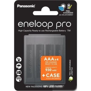 Аккумулятор Panasonic Eneloop Pro AAA BK-4HCDE/4CP+case (4 шт) Аккумулятор Panasonic Eneloop Pro AAA BK-4HCDE/4CP+case (4 шт)