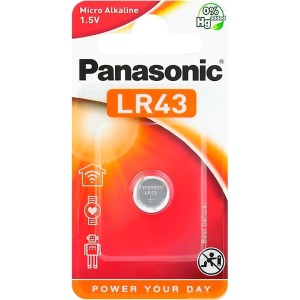 Батарейка Panasonic LR43 LR43EL/1B (1 шт) Батарейка Panasonic LR43 LR43EL/1B (1 шт)
