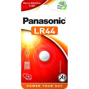 Батарейка Panasonic LR44 LR44EL/1B (1 шт) Батарейка Panasonic LR44 LR44EL/1B (1 шт)