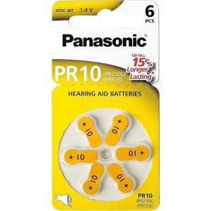 Батарейка Panasonic PR10 PR230/PR536 PR-10L/6LB (6 шт) Батарейка Panasonic PR10 PR230/PR536 PR-10L/6LB (6 шт)