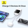 Внешний аккумулятор Baseus Qpow Pro+ Digital Display Fast Charge 22.5W 10000mAh (белый)
