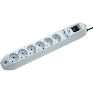 Сетевой фильтр ZIS Pilot GL 6 розеток, 3 м, белый Сетевой фильтр ZIS Pilot GL 6 розеток, 3 м, белый