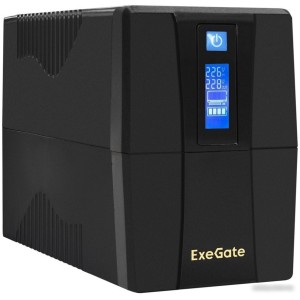 Источник бесперебойного питания ExeGate Power Smart ULB-850.LCD.AVR.2SH.RJ.USB EP285478RUS