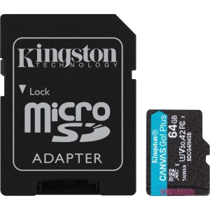 Карта памяти Kingston Canvas Go! microSDXC 64GB SDCG4/64GB (с адаптером) Карта памяти Kingston Canvas Go! microSDXC 64GB SDCG4/64GB (с адаптером)