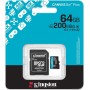 Карта памяти Kingston Canvas Go! microSDXC 64GB SDCG4/64GB (с адаптером) Карта памяти Kingston Canvas Go! microSDXC 64GB SDCG4/64GB (с адаптером)
