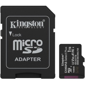 Карта памяти Kingston Canvas Select Plus microSDXC 1TB SDCS3/1TB (с адаптером) Карта памяти Kingston Canvas Select Plus microSDXC 1TB SDCS3/1TB (с адаптером)