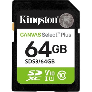 Карта памяти Kingston Canvas Select Plus SDXC 64GB SDS3/64GB Карта памяти Kingston Canvas Select Plus SDXC 64GB SDS3/64GB