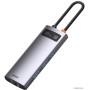 Док-станция Baseus Metal Gleam Series 6-in-1 Multifunctional USB Type C CAHUB-CW0G
