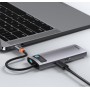 Док-станция Baseus Metal Gleam Series 6-in-1 Multifunctional USB Type C CAHUB-CW0G