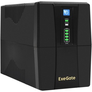Источник бесперебойного питания ExeGate Power Back BNB-1000.LED.AVR.2SH.RJ.USB Источник бесперебойного питания ExeGate Power Back BNB-1000.LED.AVR.2SH.RJ.USB