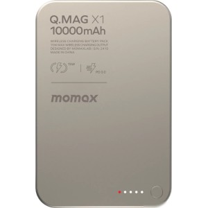 Внешний аккумулятор Momax Q.Mag X1 Magnetic IP117A 10000mAh (титановый) Внешний аккумулятор Momax Q.Mag X1 Magnetic IP117A 10000mAh (титановый)