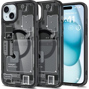 Чехол для телефона Spigen Ultra Hybrid Zero One (MagFit) для iPhone 15 ACS06806 (разноцветный) Чехол для телефона Spigen Ultra Hybrid Zero One (MagFit) для iPhone 15 ACS06806 (разноцветный)