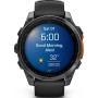 Умные часы Garmin Fenix 8 47мм (серый, черный силиконовый ремешок)