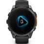 Умные часы Garmin Fenix 8 47мм (серый, черный силиконовый ремешок)
