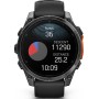 Умные часы Garmin Fenix 8 47мм (серый, черный силиконовый ремешок)