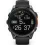 Умные часы Garmin Fenix 8 47мм (серый, черный силиконовый ремешок)