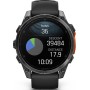 Умные часы Garmin Fenix 8 47мм (серый, черный силиконовый ремешок)
