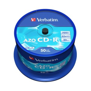CD-R диск Verbatim CD-R 700Mb Crystal AZO 52x CakeBox 50 шт. CD-R диск Verbatim CD-R 700Mb Crystal AZO 52x CakeBox 50 шт.