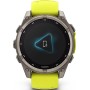 Умные часы Garmin Fenix 8 Solar, Sapphire 47мм (титановый серый с желтым ремешком)