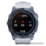 Умные часы Garmin Fenix 7X Sapphire Solar 51 мм (голубой минерал/белый камень)