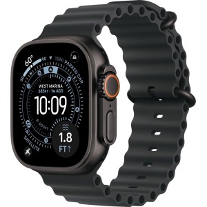 Умные часы Apple Watch Ultra 3 LTE 49 мм (титановый корпус, черный/черный, ремешок из эластомера)
