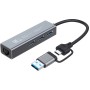 USB-хаб Digma DHUB-LAN-4port