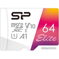 Карта памяти Silicon-Power Elite microSDXC SP064GBSTXBV1V20SP 64GB