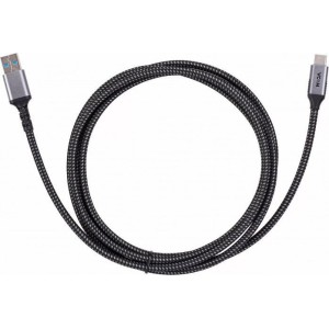 Кабель VCOM CU401M-3M USB Type-A - USB 3.2 Gen2 Type-C (3 м, черный)